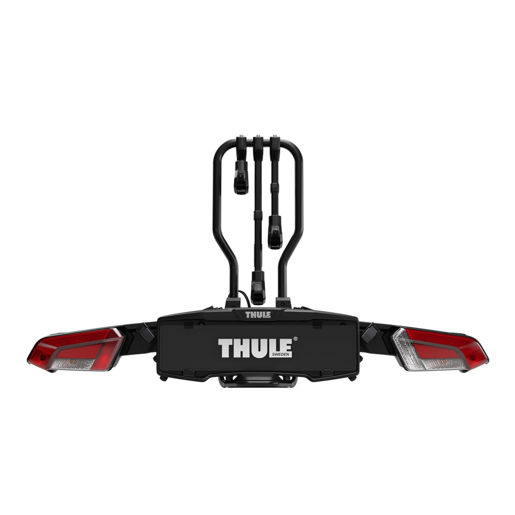 Thule EasyFold XT Fahrradträger, Fahrradträger Anhängerkupplung Black/Aluminum, 2 Bikes